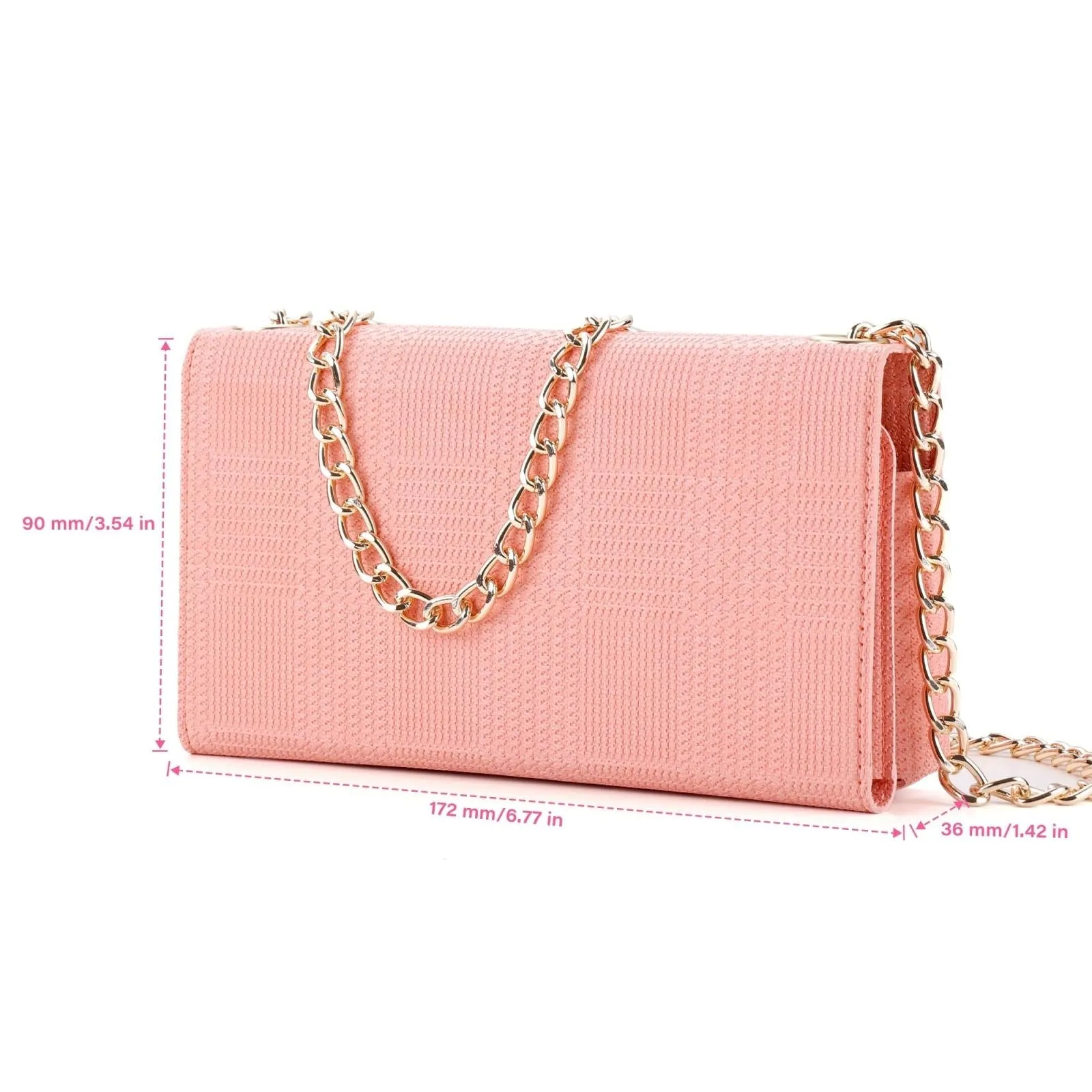 Leather Crossbody Bag With Rfid Protection 20 X 10 X 3.5Cm