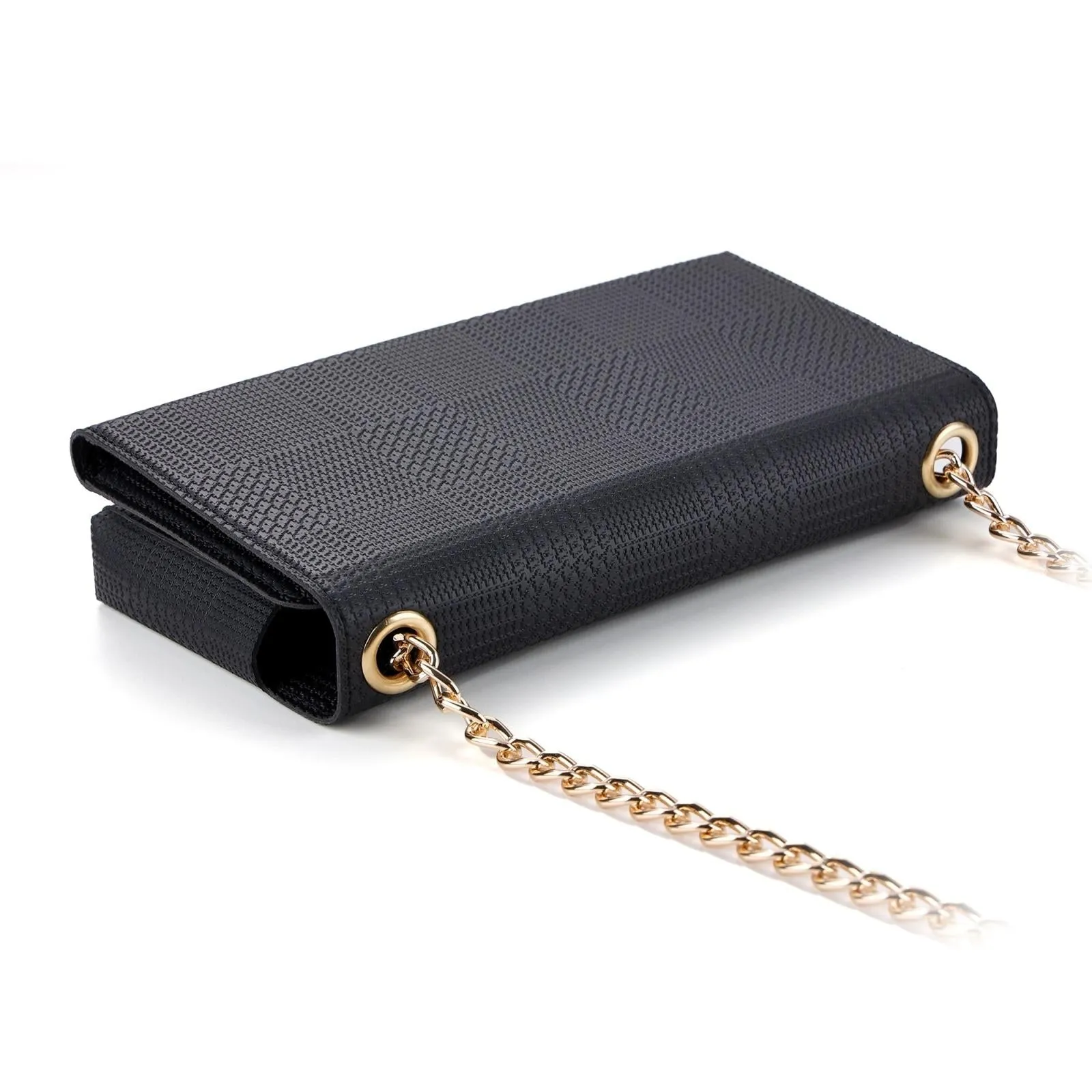 Leather Crossbody Bag With Rfid Protection 20 X 10 X 3.5Cm