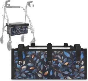 Leaves Basket for Walkers Seniors Detachable Bag with Big Capacity Walker Accessories Walker Rollator for Senior Elderly Travel Gifts