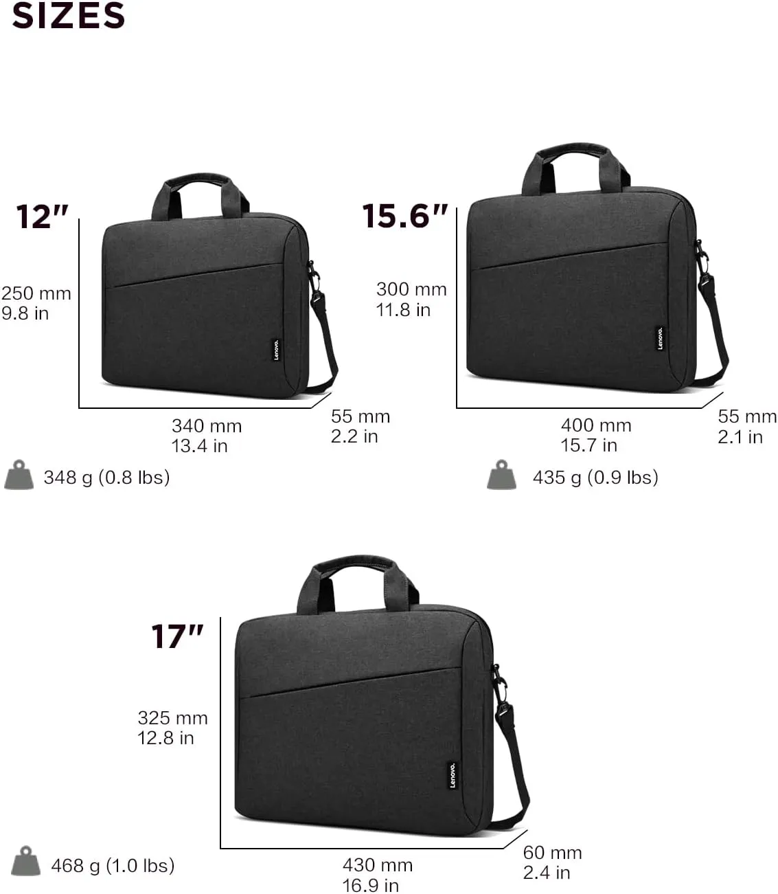 Lenovo Laptop Bag T210, Messenger Shoulder Bag for Laptop or Tablet