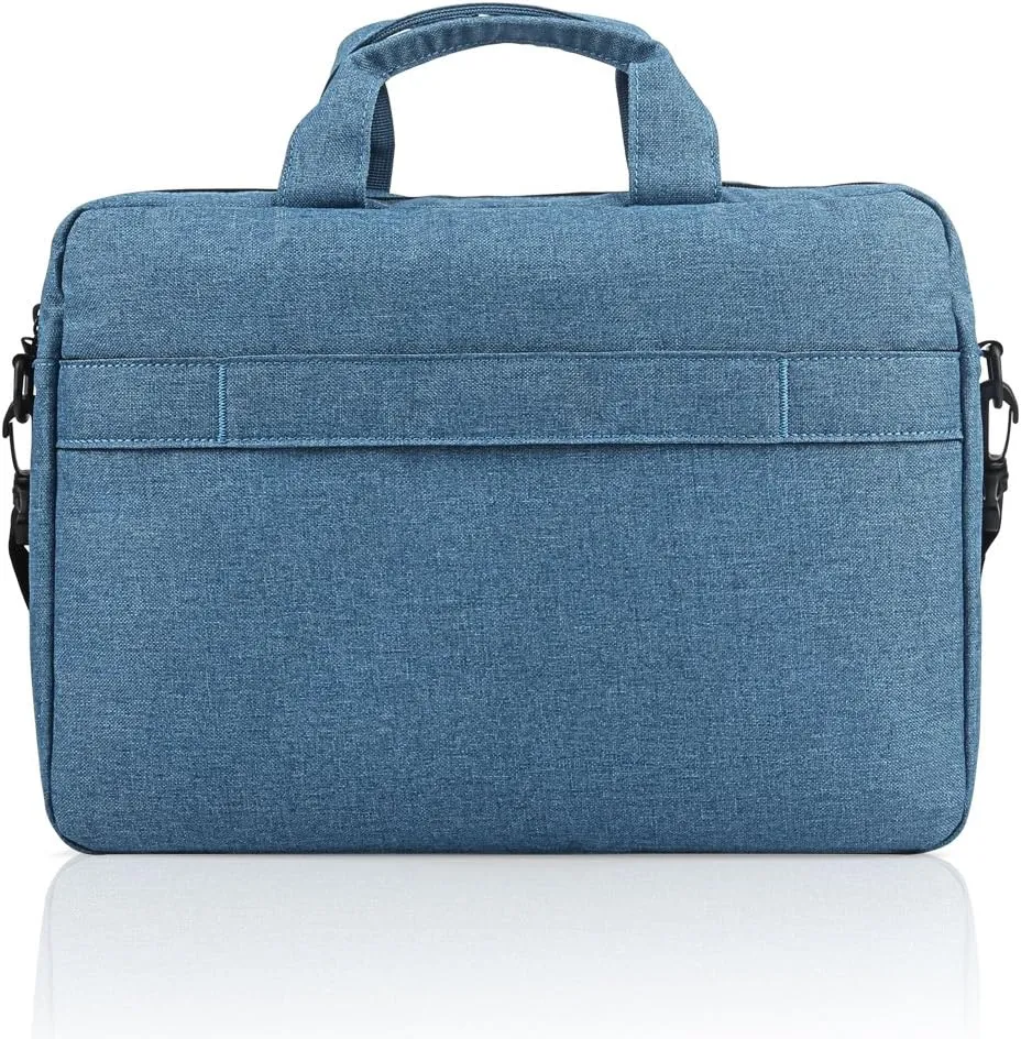 Lenovo Laptop Carrying Case T210 - Blue & Laptop Shoulder Bag T210, 15.6-Inch Laptop or Tablet, Sleek, Durable and Water-Repellent Fabric, Lightweight Toploader, Black