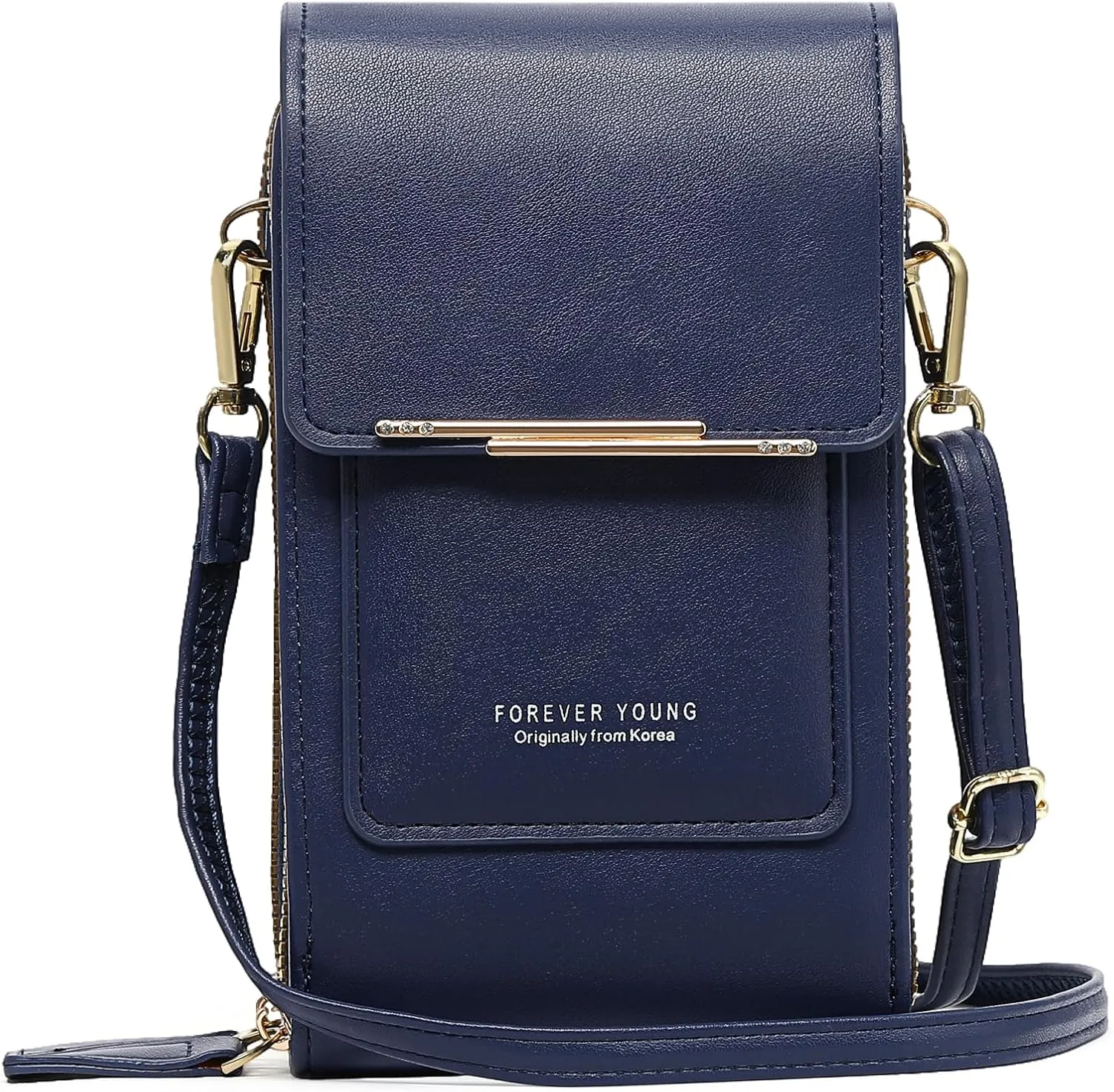 Lightweight Small Crossbody Bags for Women Vegan Leather Cell Phone Purses with Adjustable Strap and Card Slots