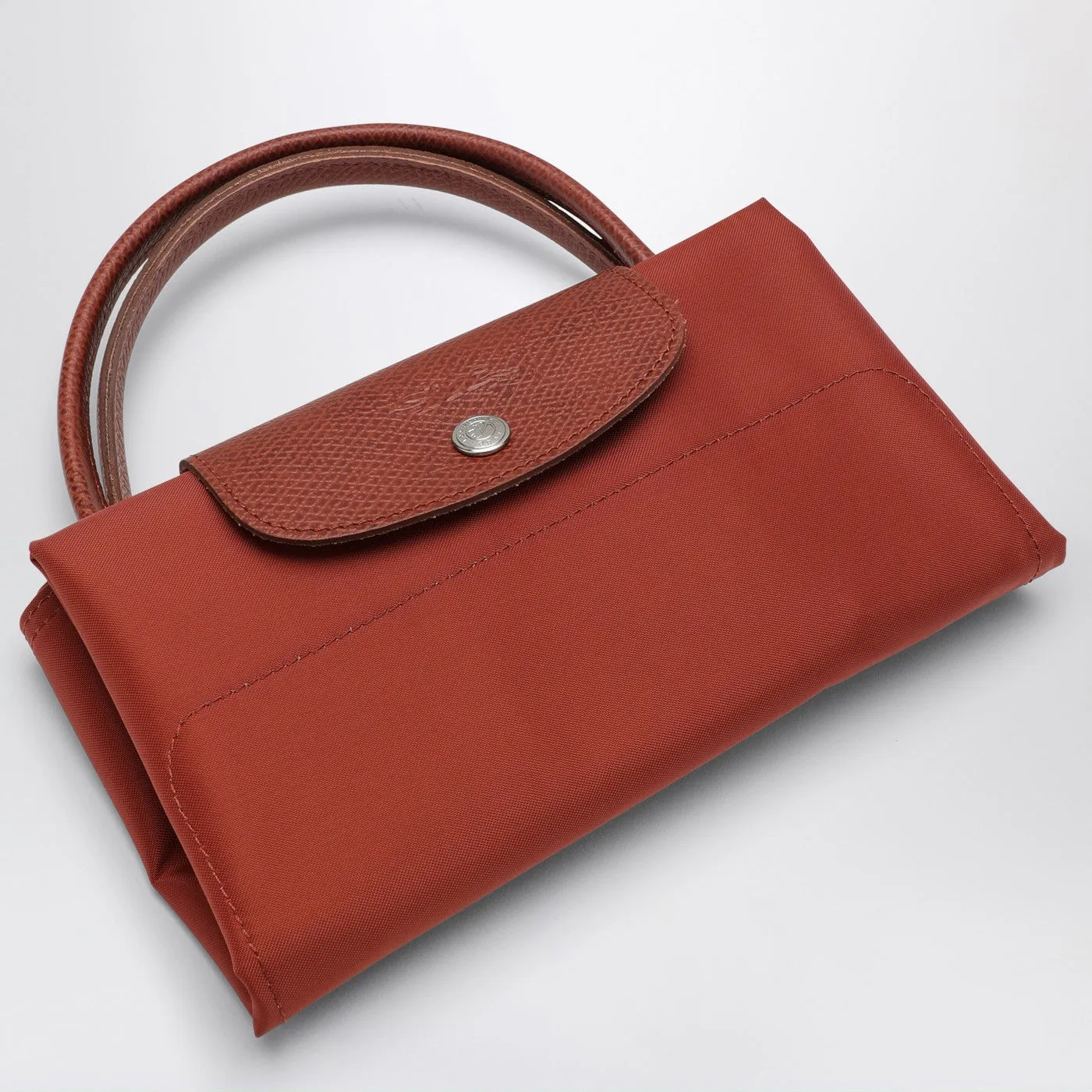 Longchamp Chestnut Coloured M Le Pliage Green Shopping Bag