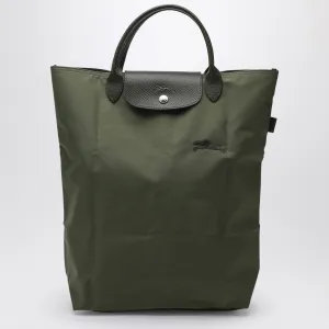 Longchamp Forest Coloured M Le Pliage Green Shopping Bag