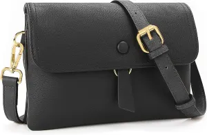 LOUXIFENG Anti Theft Small Crossbody Purses for Women, RFID Blocking Vegan Leather Crossbody Bag