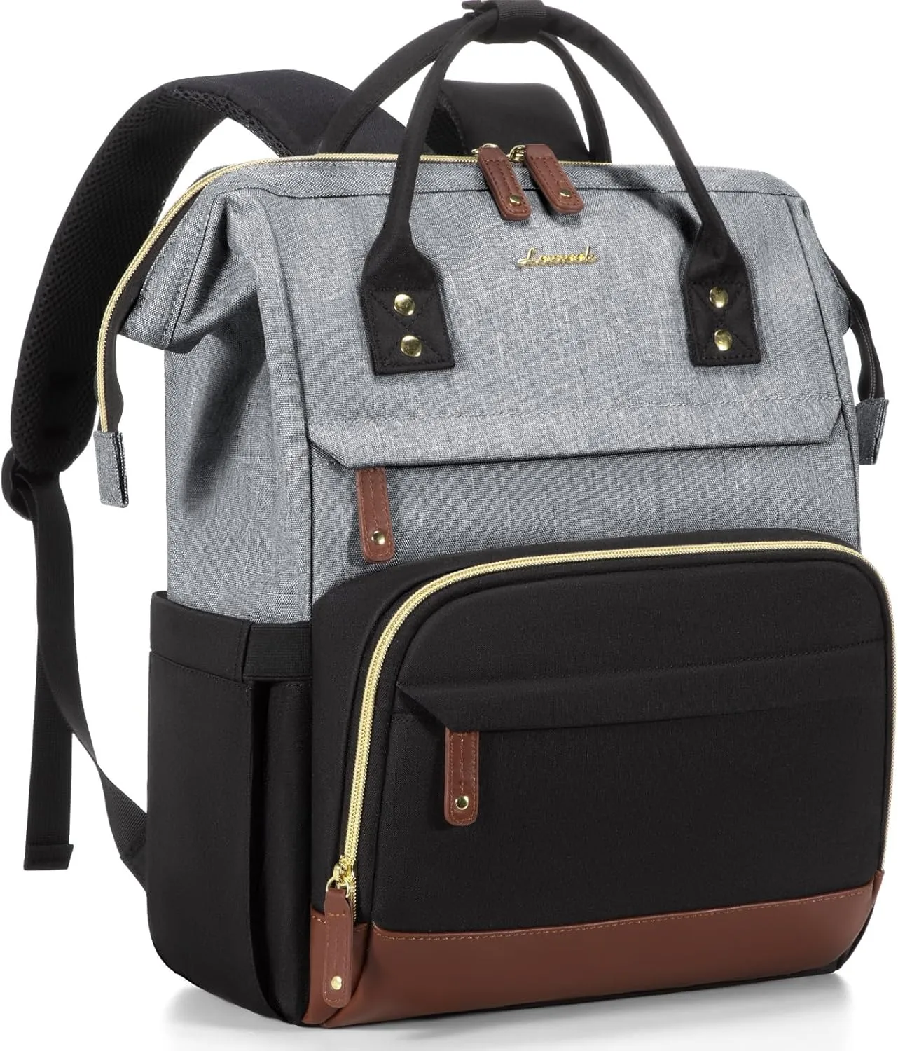 LOVEVOOK Laptop Backpack for Women, 18 Inch Work Business Backpacks Purse, Large Capacity Educators Doctor Nurse Bag Backbag, Waterproof Casual Daypack for Travel