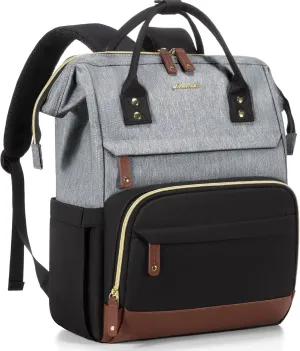 LOVEVOOK Laptop Backpack for Women, 18 Inch Work Business Backpacks Purse, Large Capacity Educators Doctor Nurse Bag Backbag, Waterproof Casual Daypack for Travel