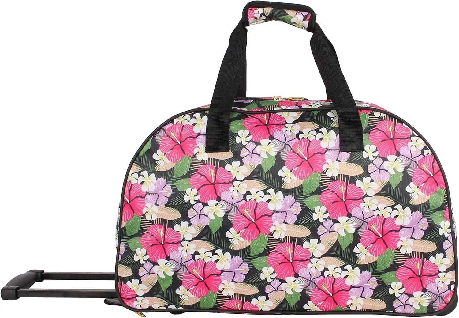 LUCAS Designer Carry On Luggage Collection - Lightweight Pattern 22 Inch Duffel Bag- Weekender Overnight (Tropic, 22in)