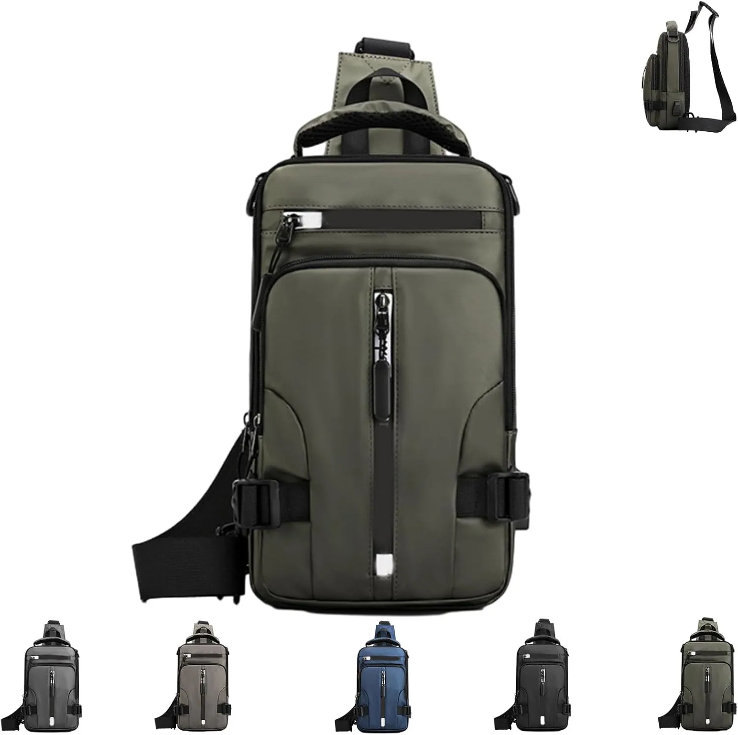 Luckyabow Waterproof Crossbody Bag, Multipurpose Waterproof Crossbody Bag, Small Sling Backpack