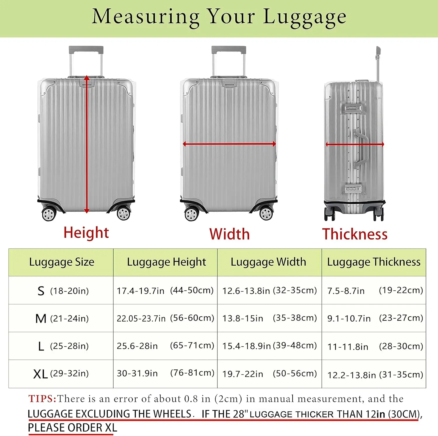 Luggage Cover Approved Travel Suitcase Protector Cute Dots Bow Elastic Washable Baggage Covers for 18-20 inch Luggage(M)