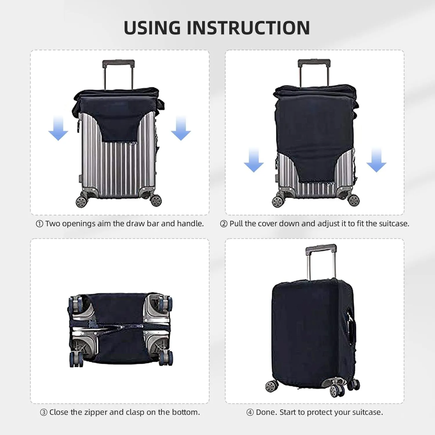 Luggage Cover Flower Letter E Pink Suitcase Protector fits 18-32inch Suitcase Cover Washable Dustproof with Concealed Zipper for Wheeled Suitcase LC124