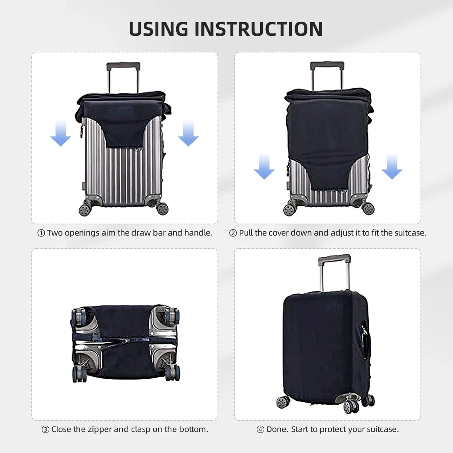 Luggage Cover Flower Letter S Pink Suitcase Protector fits 18-32inch Suitcase Cover Washable Dustproof with Concealed Zipper for Wheeled Suitcase LC179
