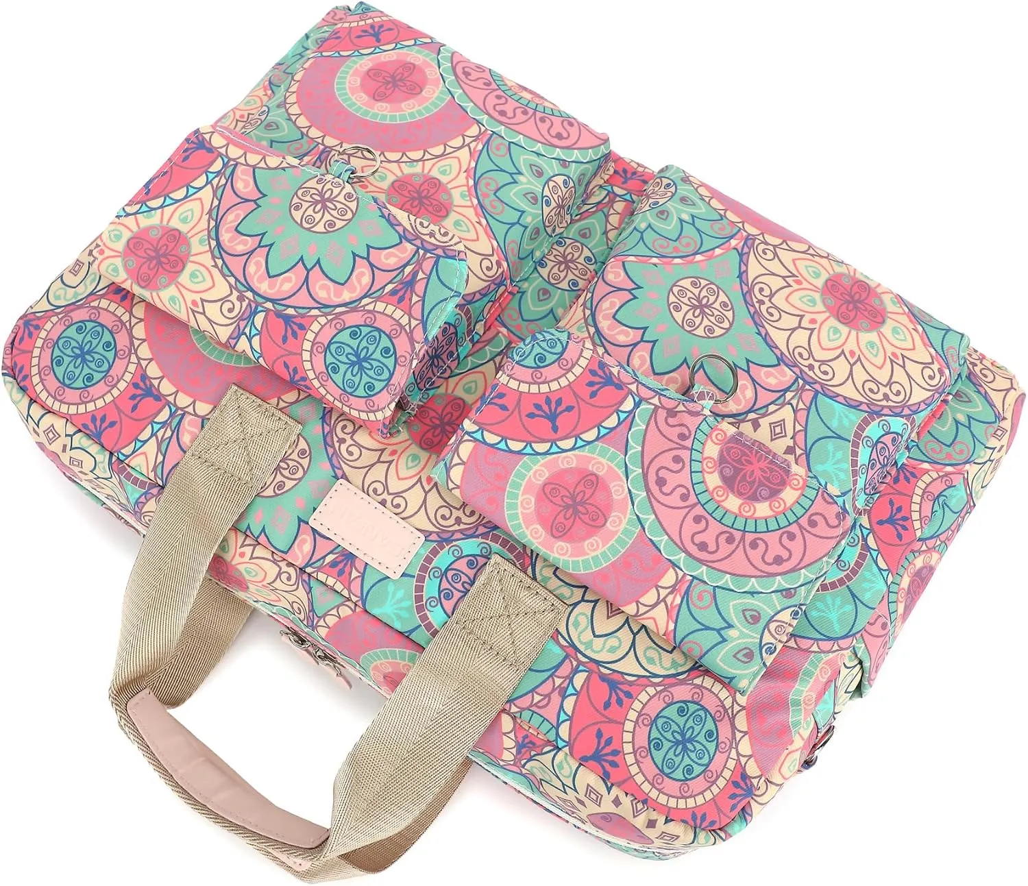 MacBook Pro 16/15 inch Laptop Briefcase, Water Repellent Multi-Functional Shoulder Messenger Case Bag - Bandanna