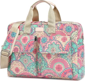 MacBook Pro 16/15 inch Laptop Briefcase, Water Repellent Multi-Functional Shoulder Messenger Case Bag - Bandanna