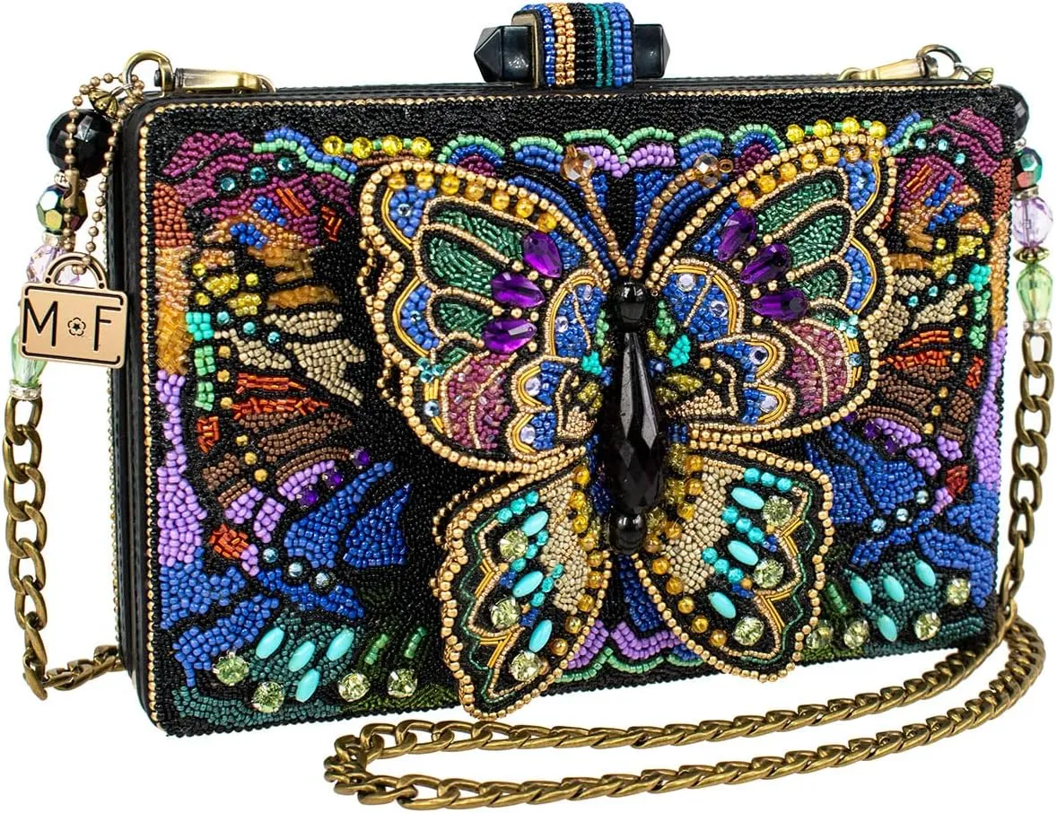 Mary Frances Kaleidoscope Crossbody Butterfly Handbag, Multi