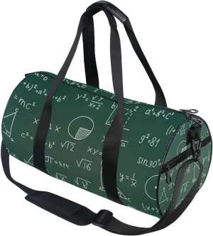 Math Mathematics Formula Gym Duffle Bag Women Men Sports Fitness Bag for Travel Workout Gymnastics Dance Ballet