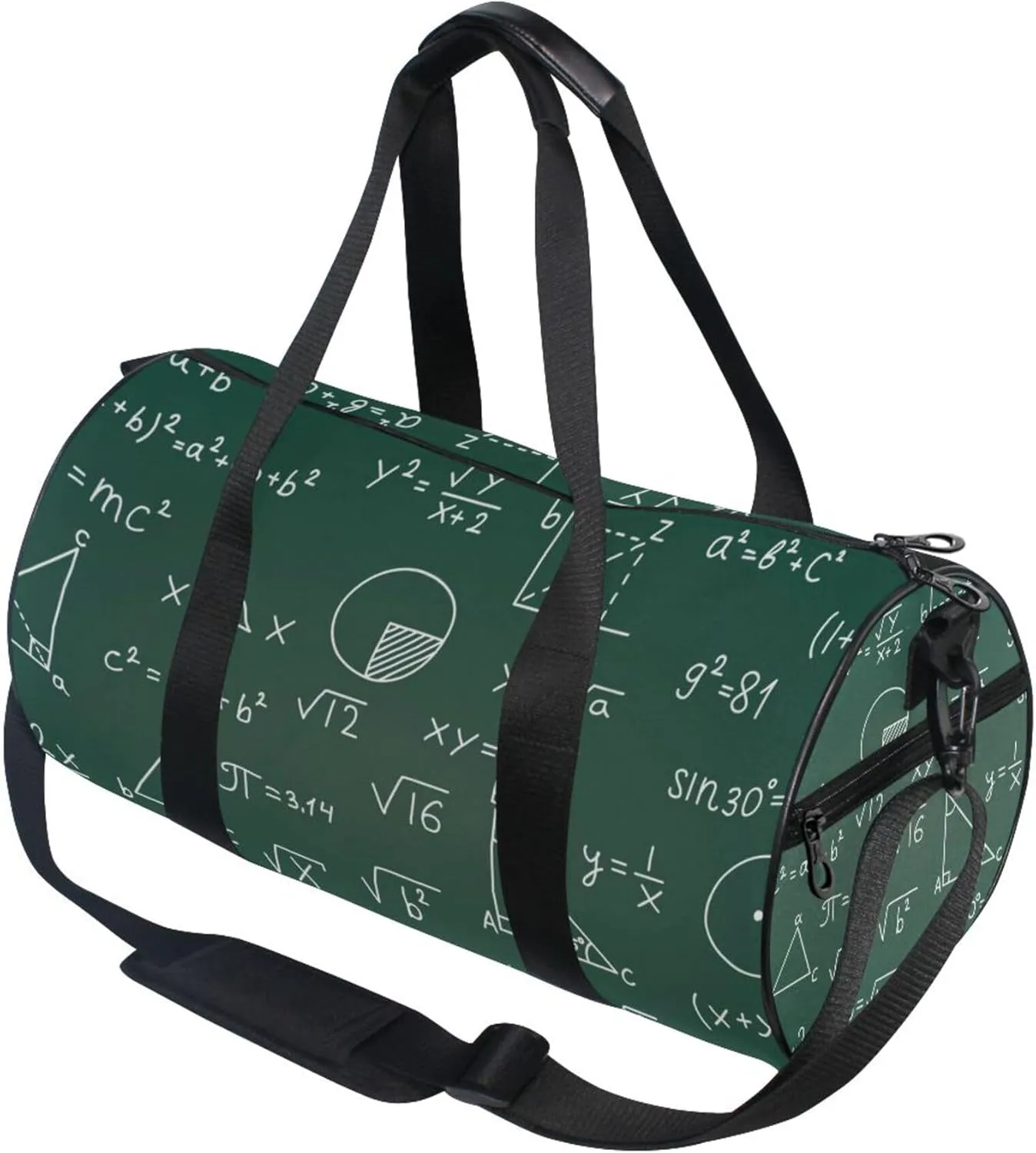Math Mathematics Formula Gym Duffle Bag Women Men Sports Fitness Bag for Travel Workout Gymnastics Dance Ballet