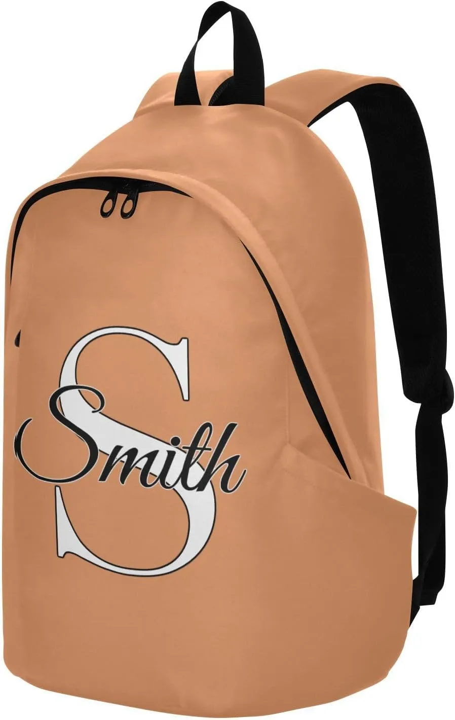 MCHIVER Custom Travel Backpack Apricot Crush Personalized Casual Daypack Backpacks Lightweight Carry on Bag Water Resistant Bookbag for Women and Men