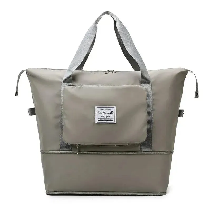 Medium Size Luggage Foldable Female Short Distance Portable Large Capacity Maternity Storage Travel Duffel Fitness Bag