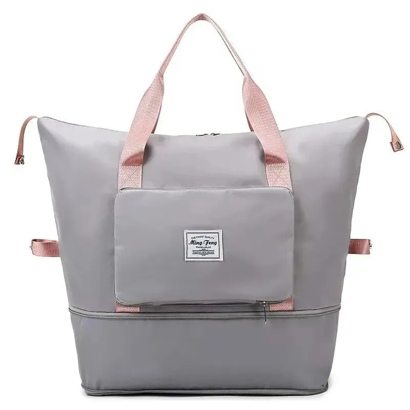 Medium Size Luggage Foldable Female Short Distance Portable Large Capacity Maternity Storage Travel Duffel Fitness Bag