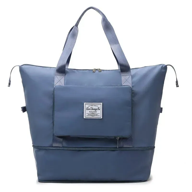 Medium Size Luggage Foldable Female Short Distance Portable Large Capacity Maternity Storage Travel Duffel Fitness Bag