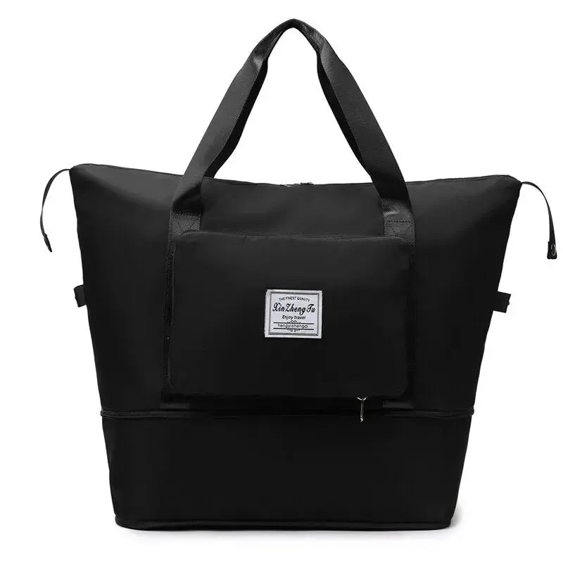 Medium Size Luggage Foldable Female Short Distance Portable Large Capacity Maternity Storage Travel Duffel Fitness Bag