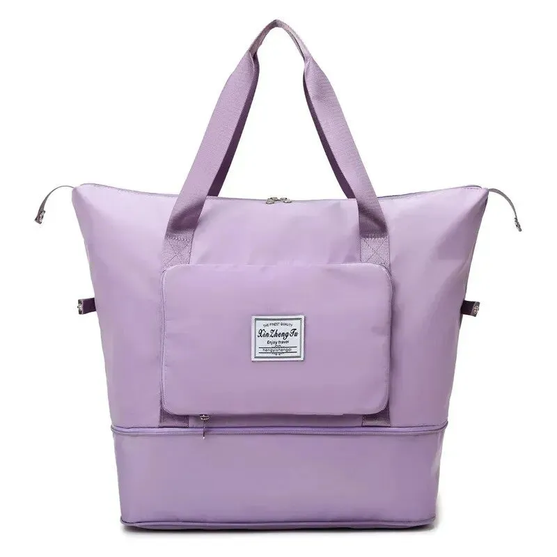 Medium Size Luggage Foldable Female Short Distance Portable Large Capacity Maternity Storage Travel Duffel Fitness Bag