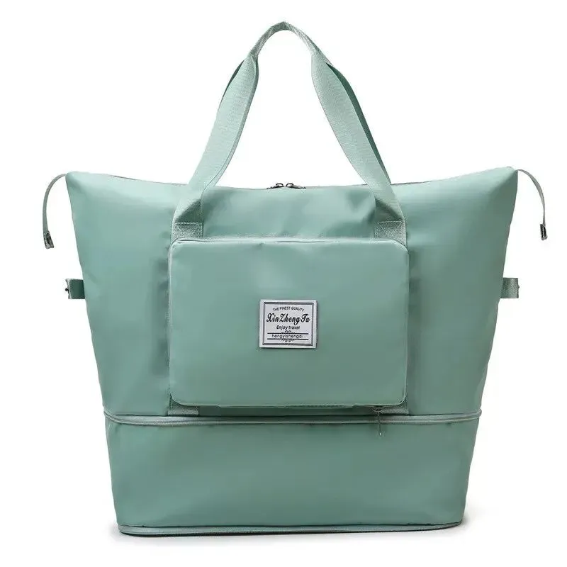 Medium Size Luggage Foldable Female Short Distance Portable Large Capacity Maternity Storage Travel Duffel Fitness Bag