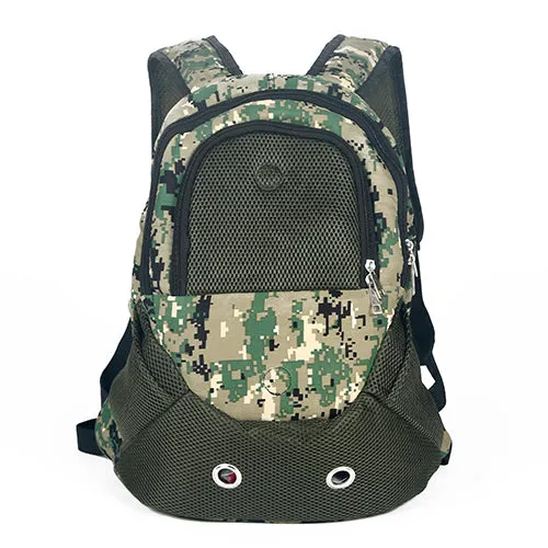 Mesh Front Backpack Adjustable Back Travel Bag High-value Cat Carrier Shoulder Pack Pet Travel Head Secure Dog HOOPET Strap out Design Shoulders