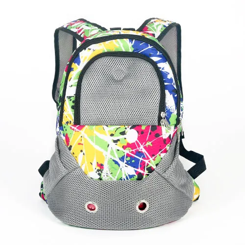 Mesh Front Backpack Adjustable Back Travel Bag High-value Cat Carrier Shoulder Pack Pet Travel Head Secure Dog HOOPET Strap out Design Shoulders