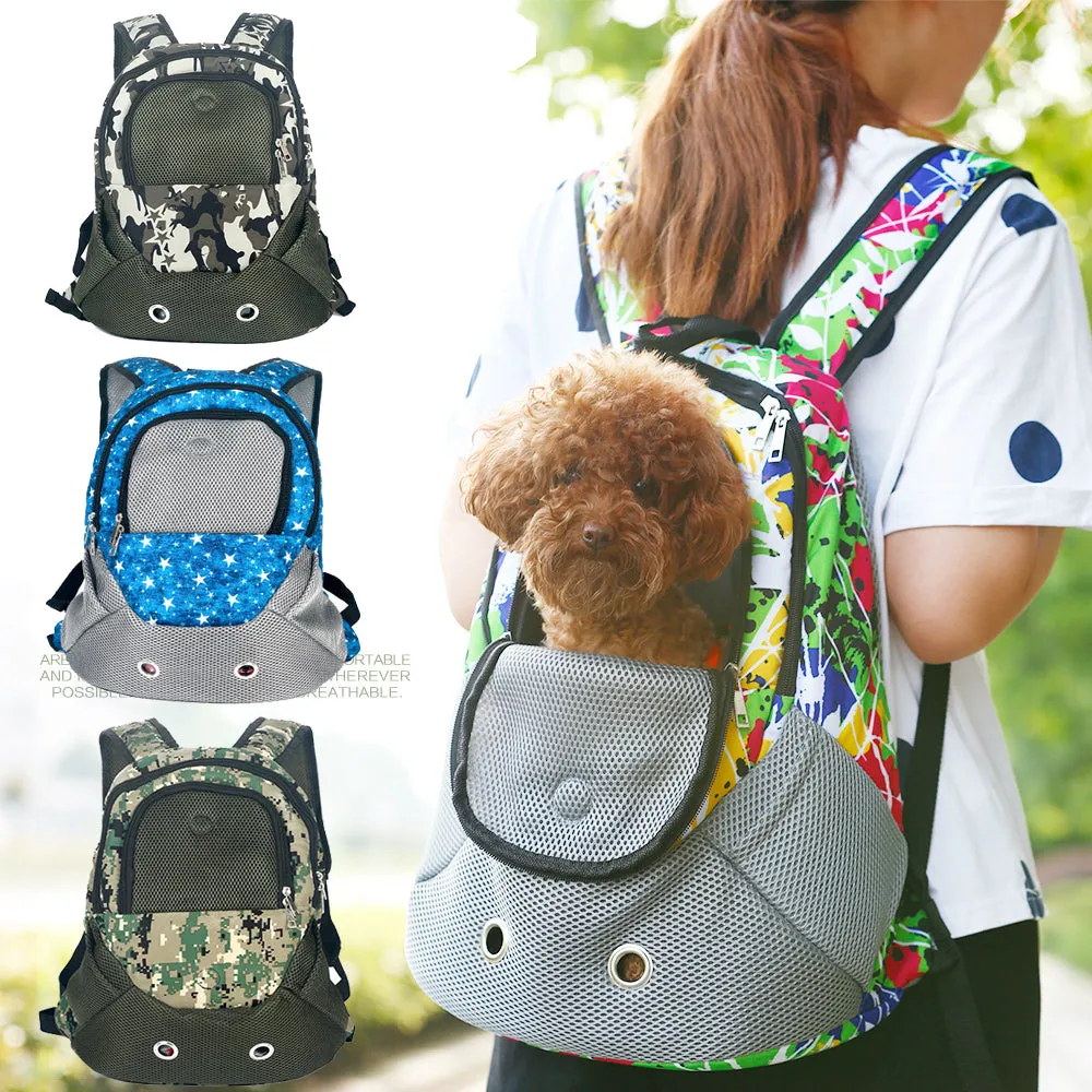 Mesh Front Backpack Adjustable Back Travel Bag High-value Cat Carrier Shoulder Pack Pet Travel Head Secure Dog HOOPET Strap out Design Shoulders