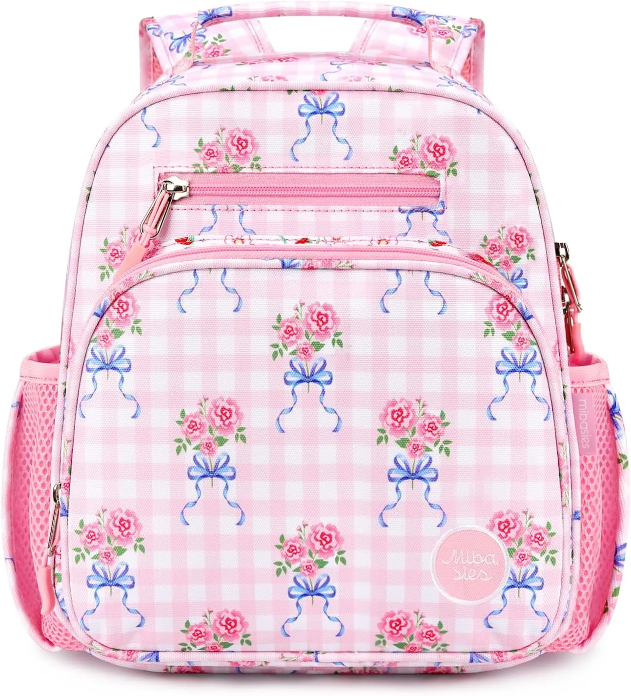mibasies Toddler Backpack for Girls 2-4: Preschool Kindergarten Backpack - Cute Kids Backpacks for Girls - Rose Pink