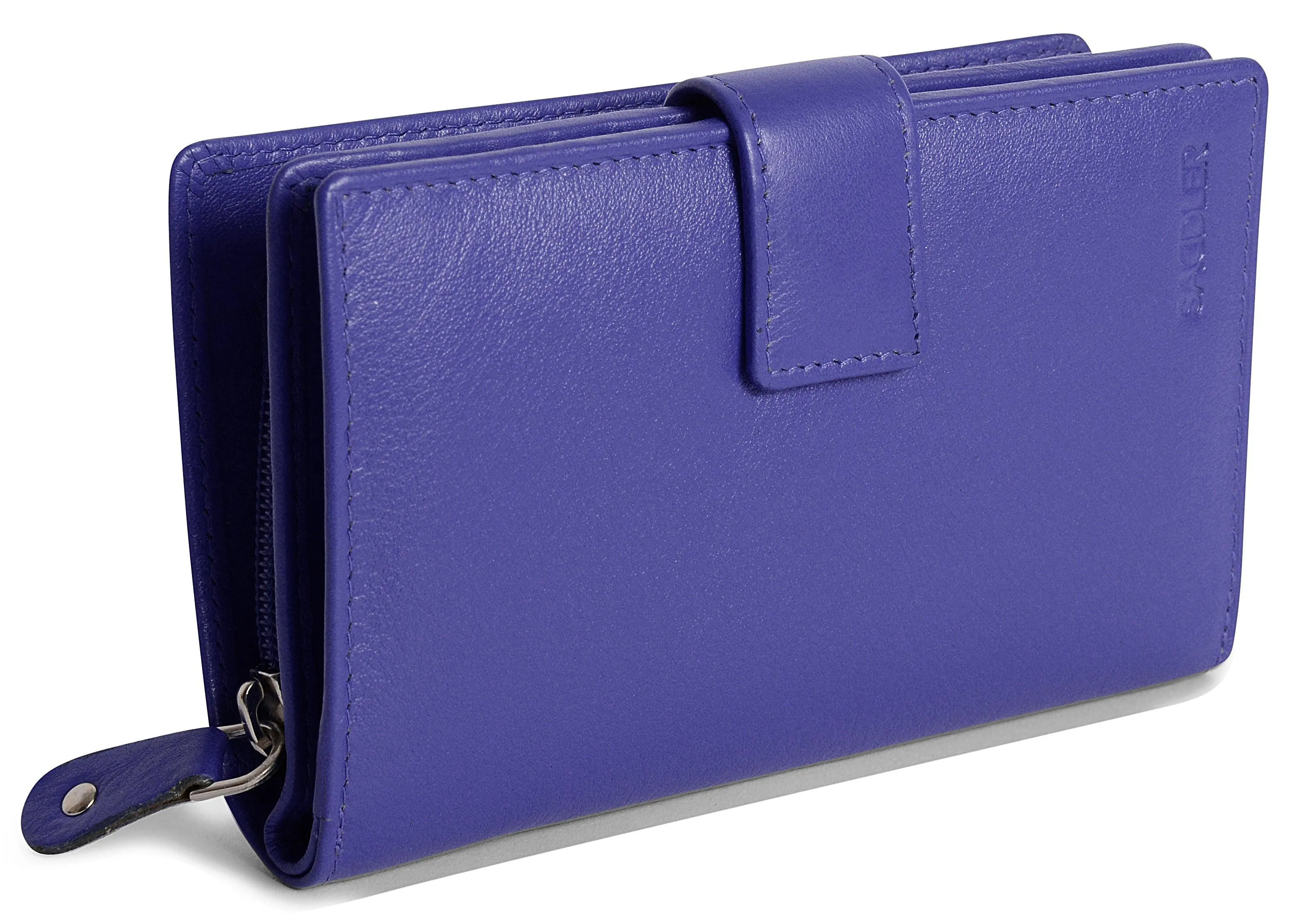 Mid-Size Leather Purse Wallet  "Holly" – Handmade by Saddler | RFID Protected & Gift Boxed