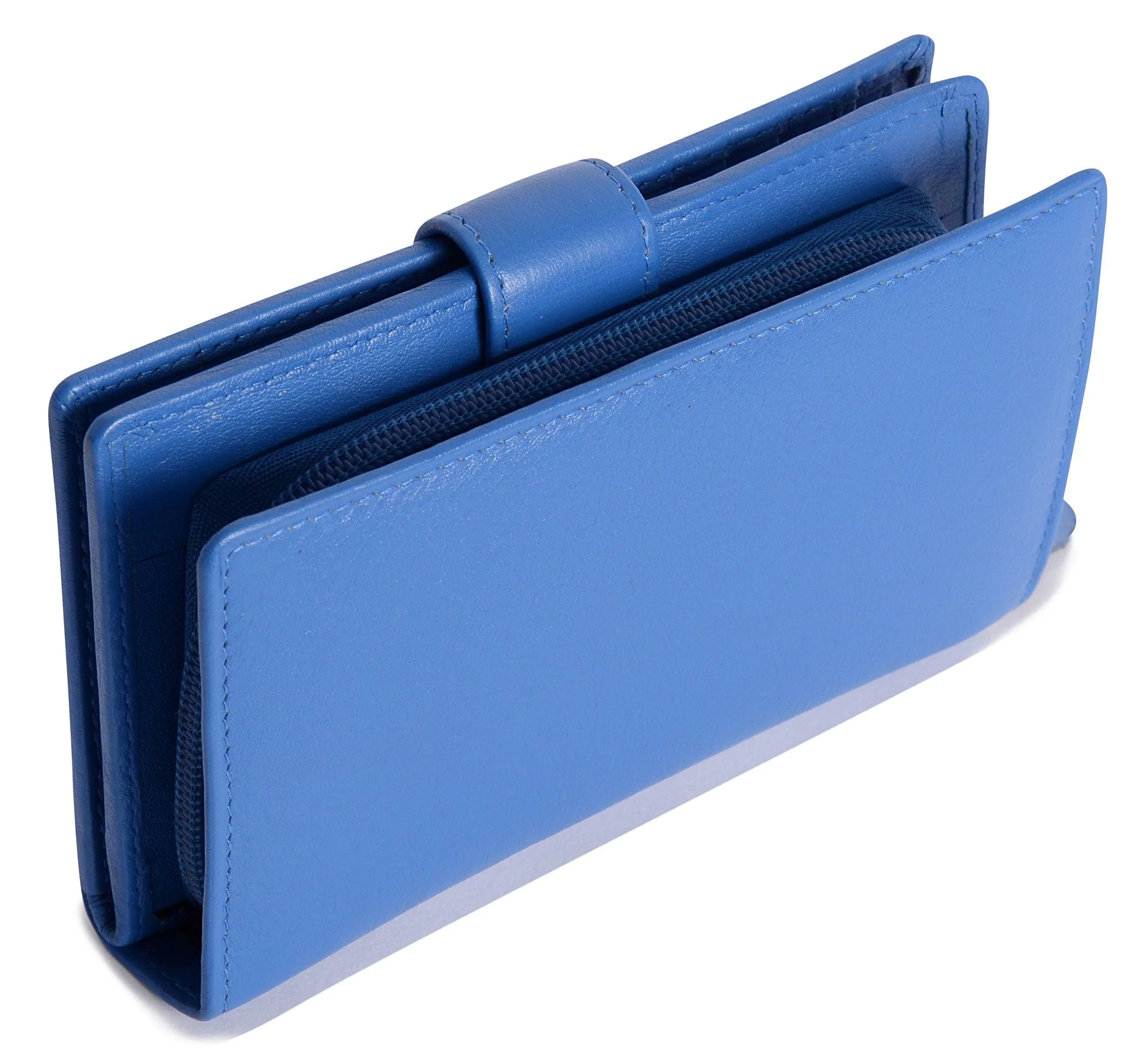 Mid-Size Leather Purse Wallet  "Holly" – Handmade by Saddler | RFID Protected & Gift Boxed