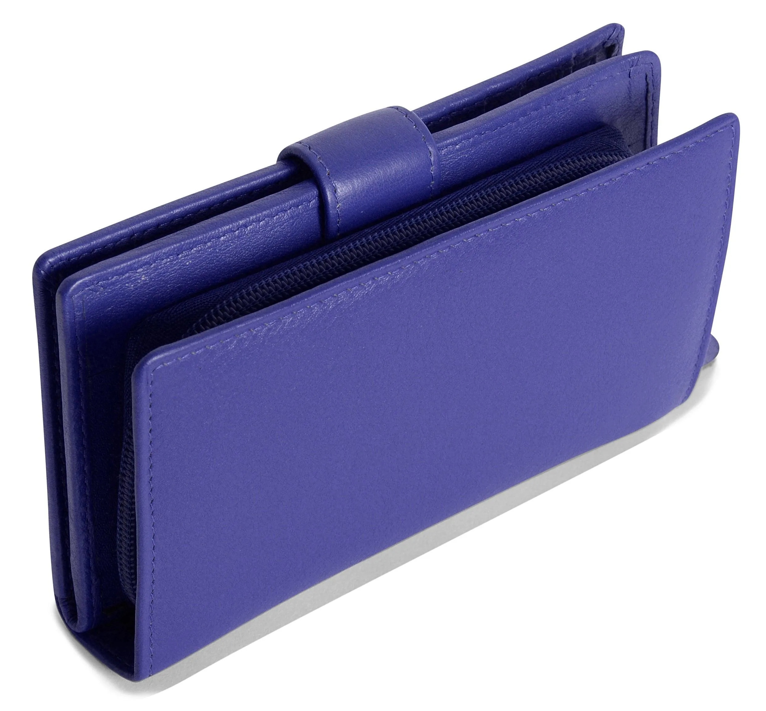 Mid-Size Leather Purse Wallet  "Holly" – Handmade by Saddler | RFID Protected & Gift Boxed
