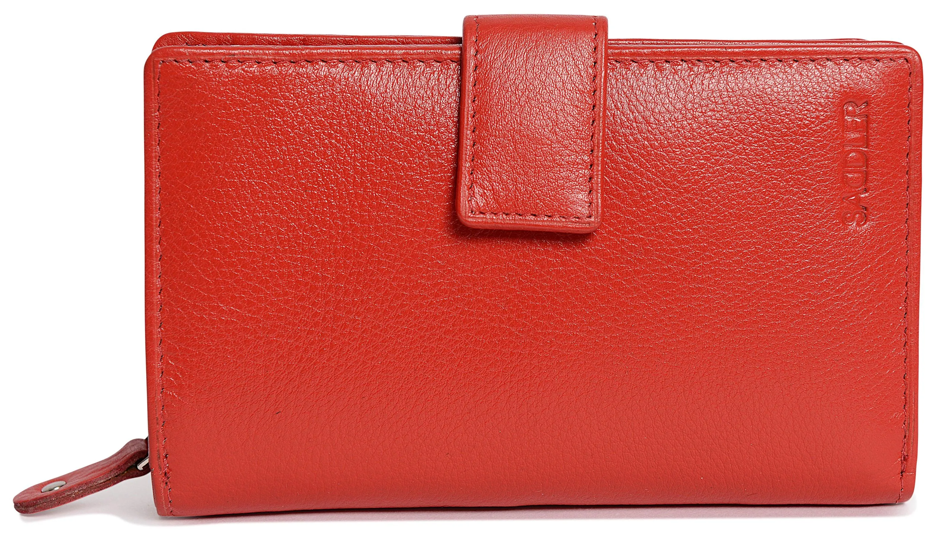 Mid-Size Leather Purse Wallet  "Holly" – Handmade by Saddler | RFID Protected & Gift Boxed