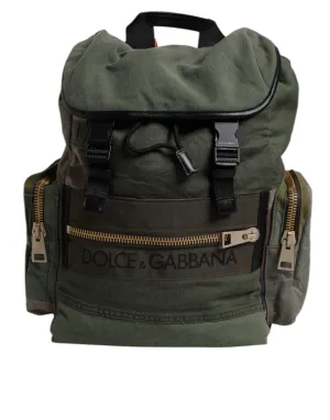 Military Satisfaction guarantee Gabbana Bag Private sale Patchwork Backpack Dolce Travel & Green