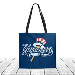 MLB New York Yankees Baseball Polyester Canvas Tote Bag - Durable and Stylish