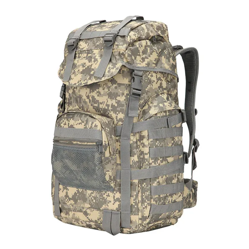 Molle 60L Camping Backpack Tactical Bag Military Large Waterproof Backpacks Camouflage Hiking Outdoor Army Bags XA281WA