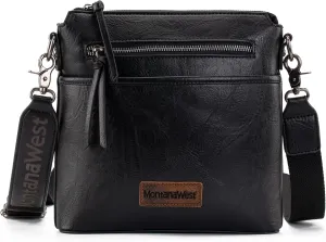 Montana West Crossbody Bag for Women Multi Pocket Cross Body Bag Purses with Guitar Strap