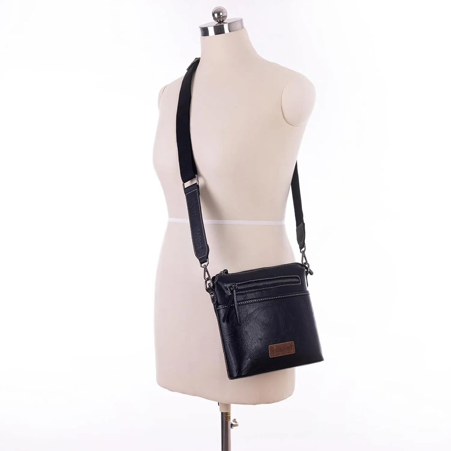 Montana West Crossbody Bag for Women Multi Pocket Cross Body Bag Purses with Guitar Strap