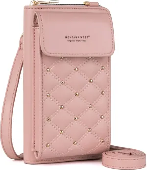 Montana West Small Crossbody Cell Phone Purse for Women RFID Blocking Cellphone Wallet