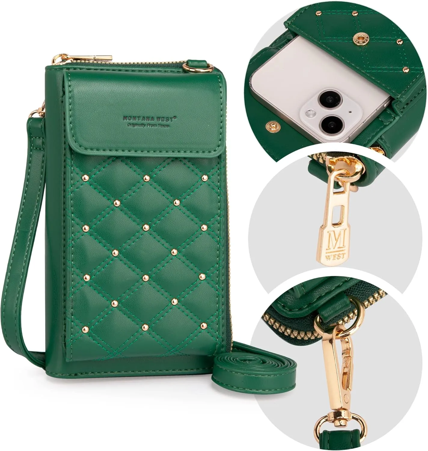 Montana West Small Crossbody Cell Phone Purse for Women RFID Blocking Cellphone Wallet
