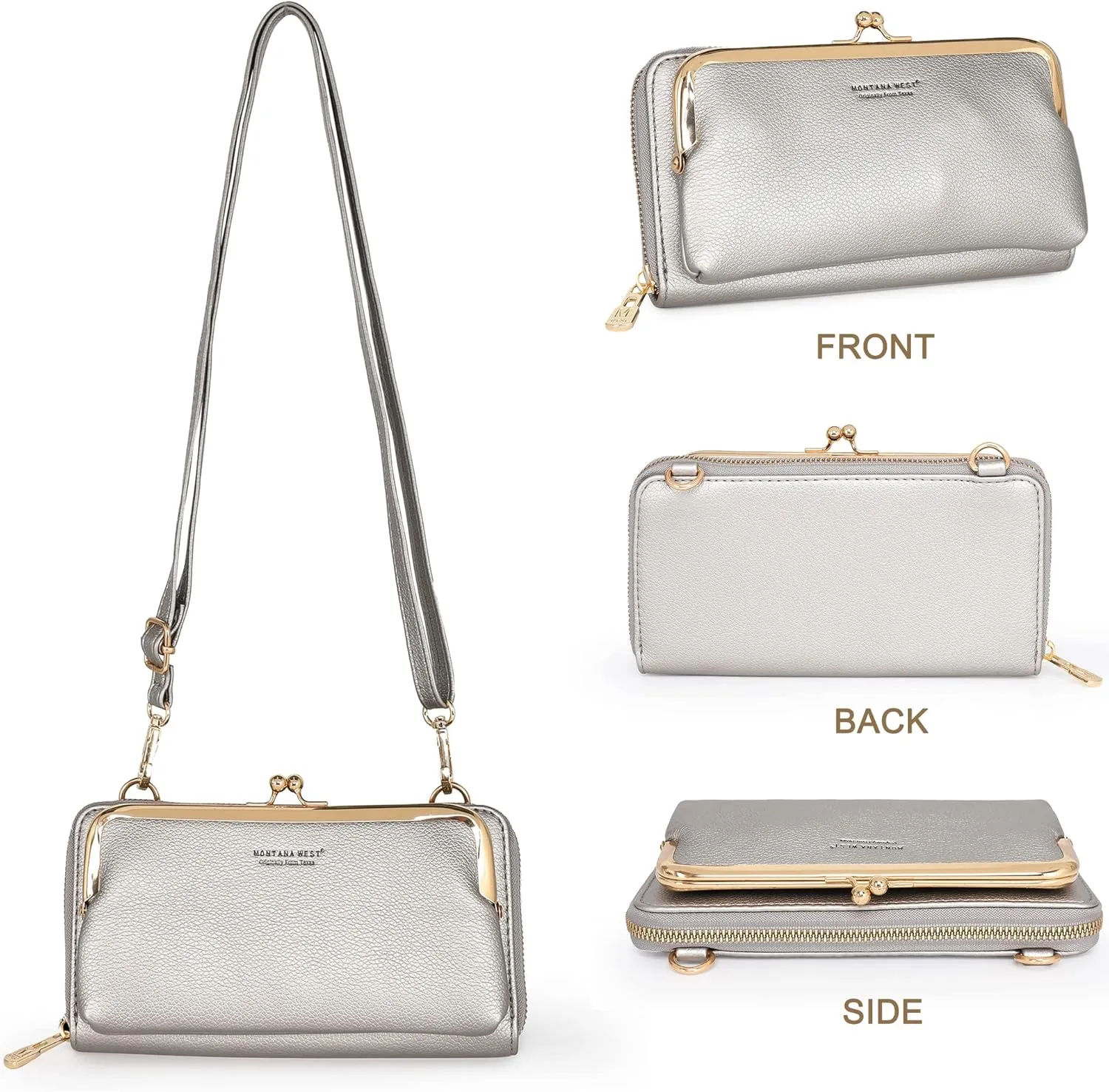Montana West Small Crossbody Cell Phone Purse for Women RFID Blocking Cellphone Wallet