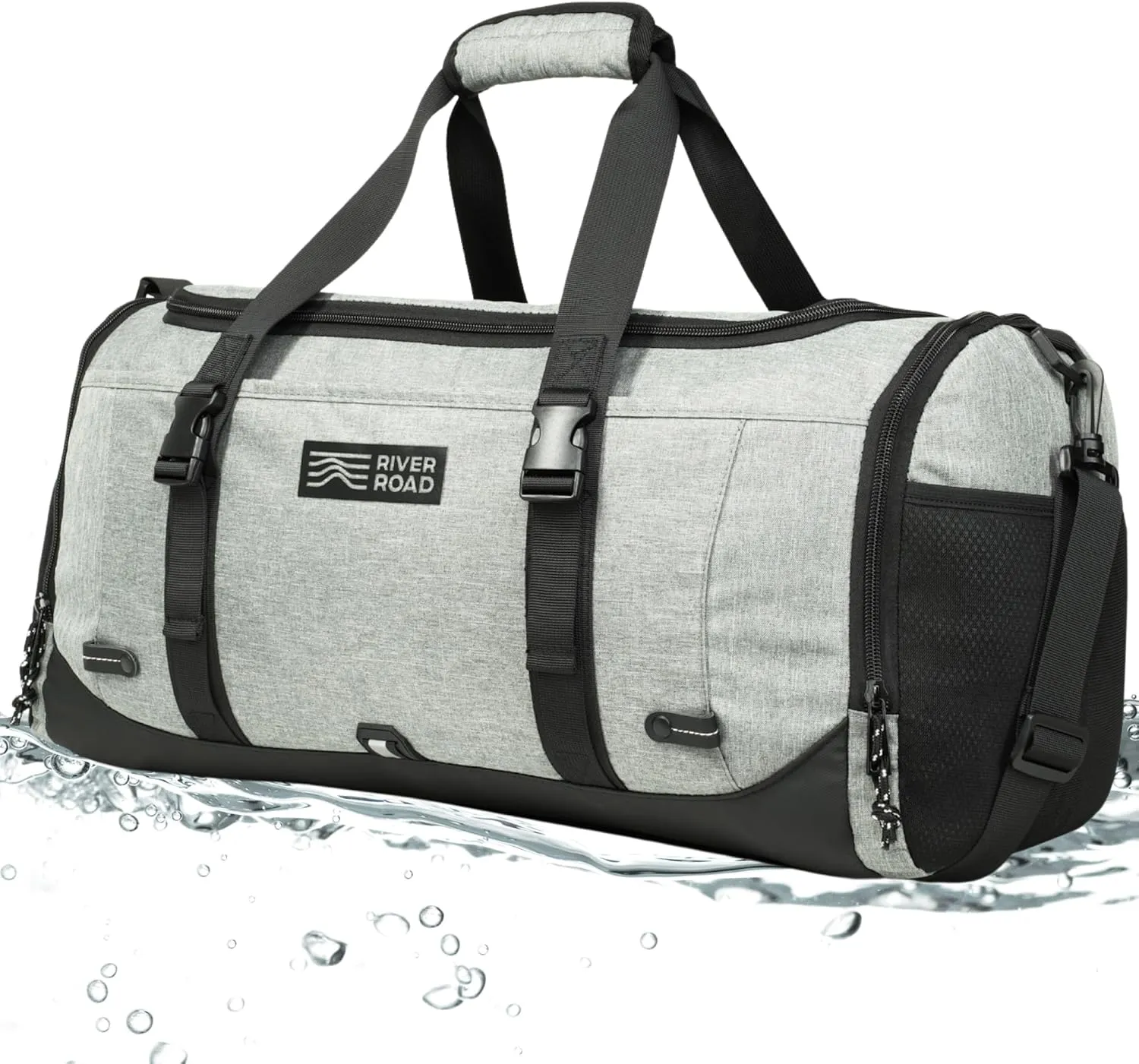 Movex 33L Medium Gym Duffle Bag - Scratch-Resistant Workout Duffle Bag for Travel Men and Women - Travel - Perfect Carry On (Gray)