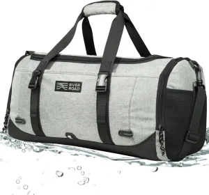 Movex 33L Medium Gym Duffle Bag - Scratch-Resistant Workout Duffle Bag for Travel Men and Women - Travel - Perfect Carry On (Gray)