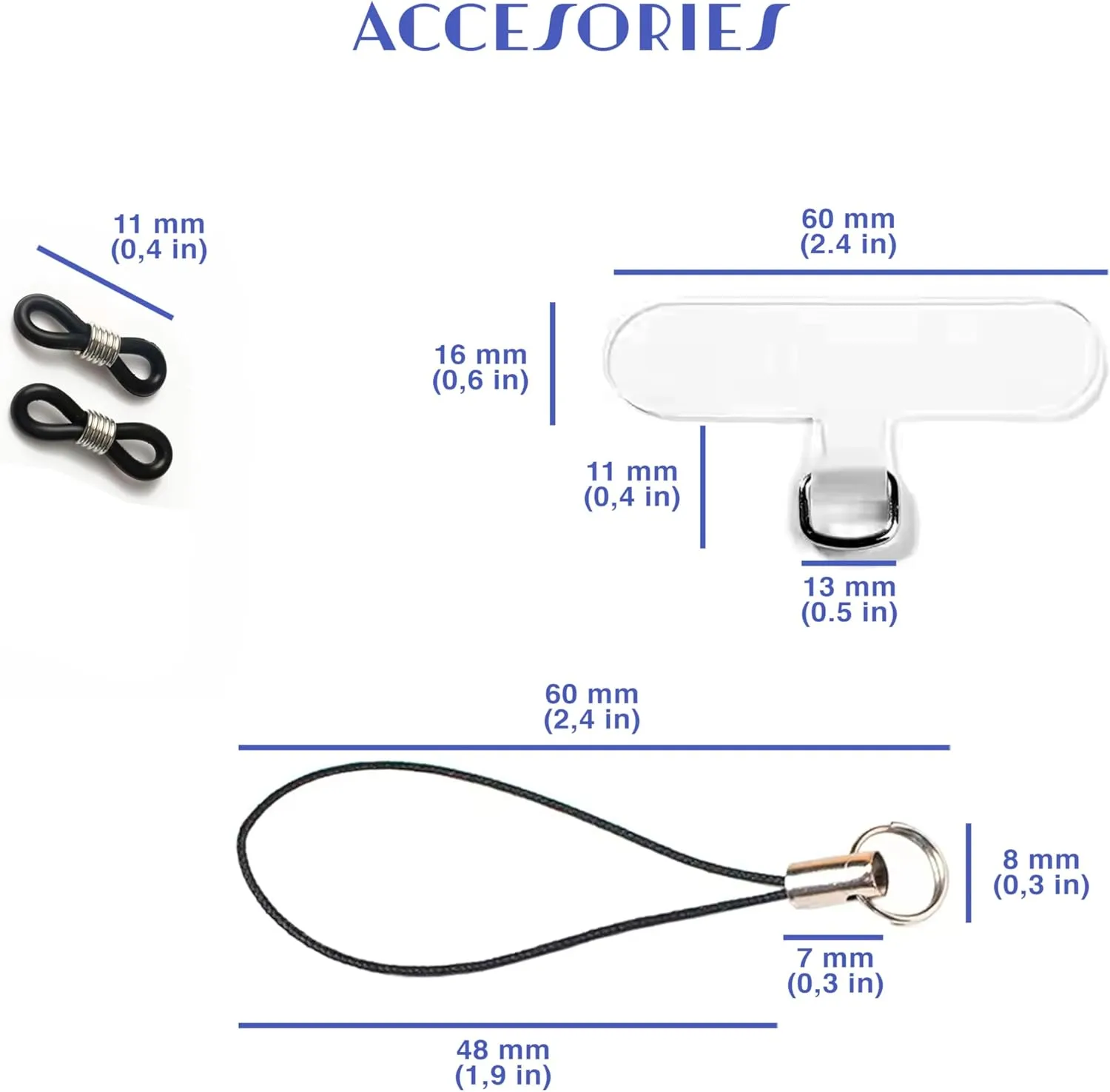 Multifunctional Acrylic Charm - Chain Crossbody, Phone Wrist Strap, Phone Lanyard, Crossbody Phone Strap, Bag Charms