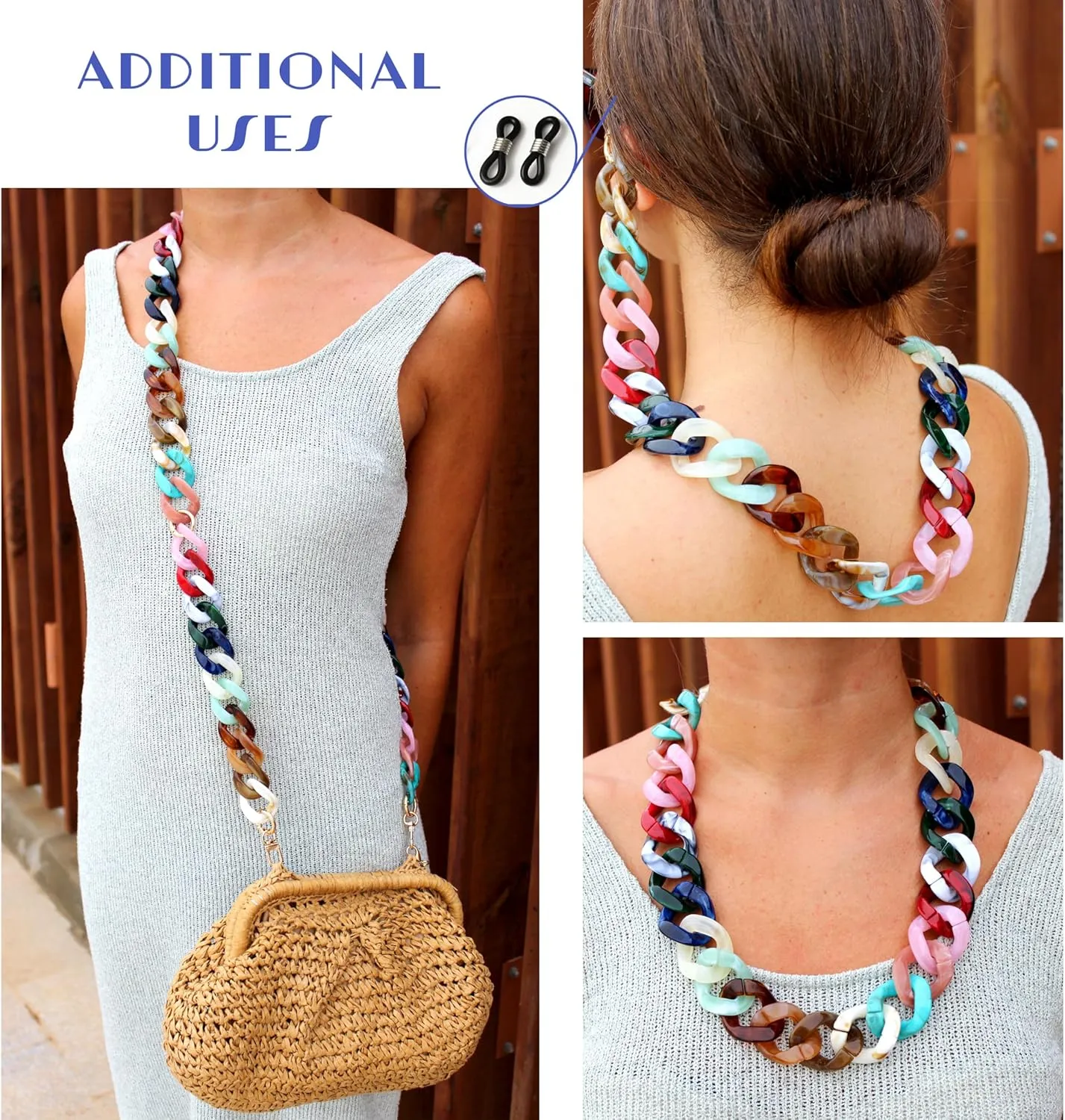Multifunctional Acrylic Charm - Chain Crossbody, Phone Wrist Strap, Phone Lanyard, Crossbody Phone Strap, Bag Charms