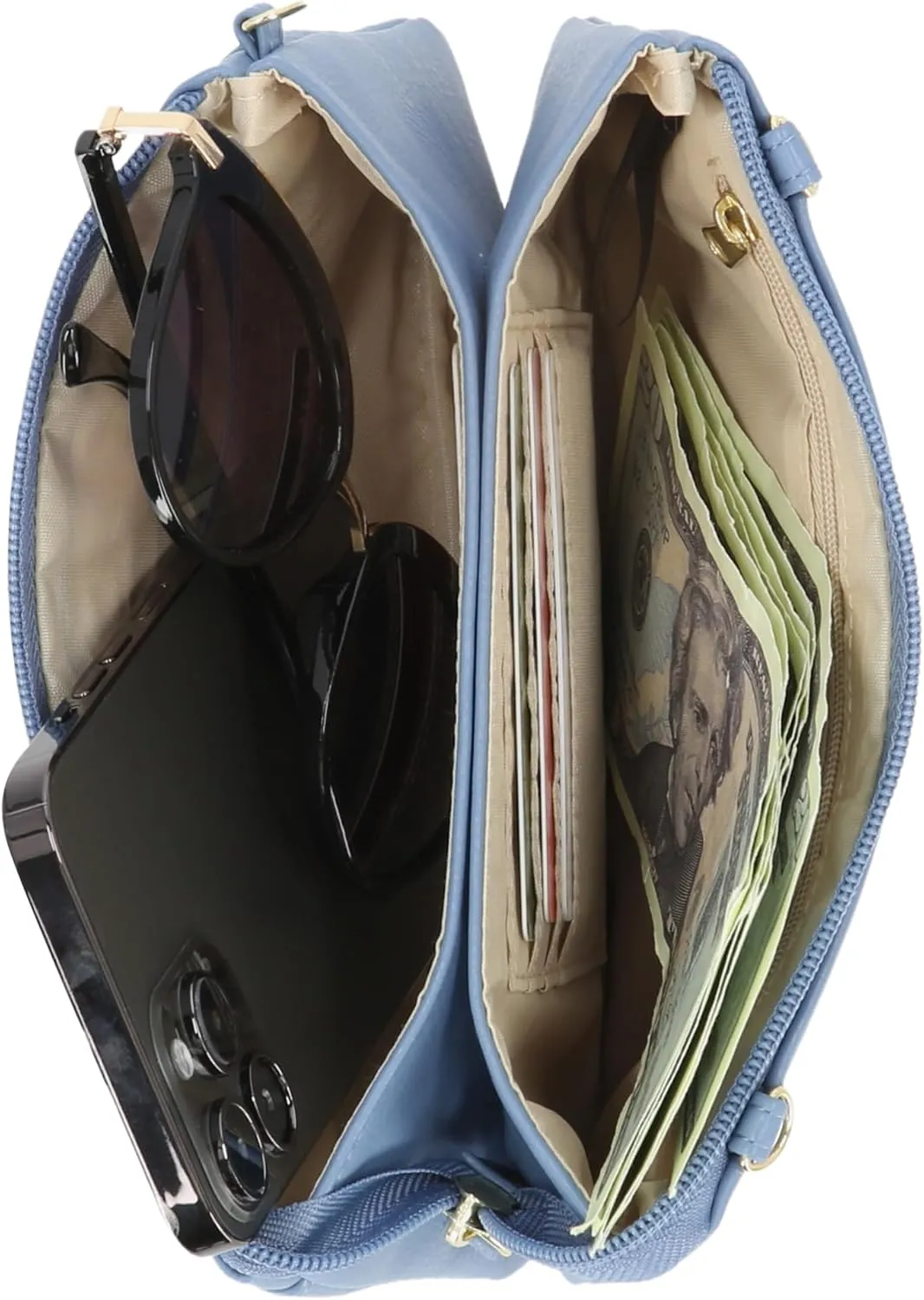Mundi Brady RFID Wallet Purse Cell Phone Crossbody Bag For Women