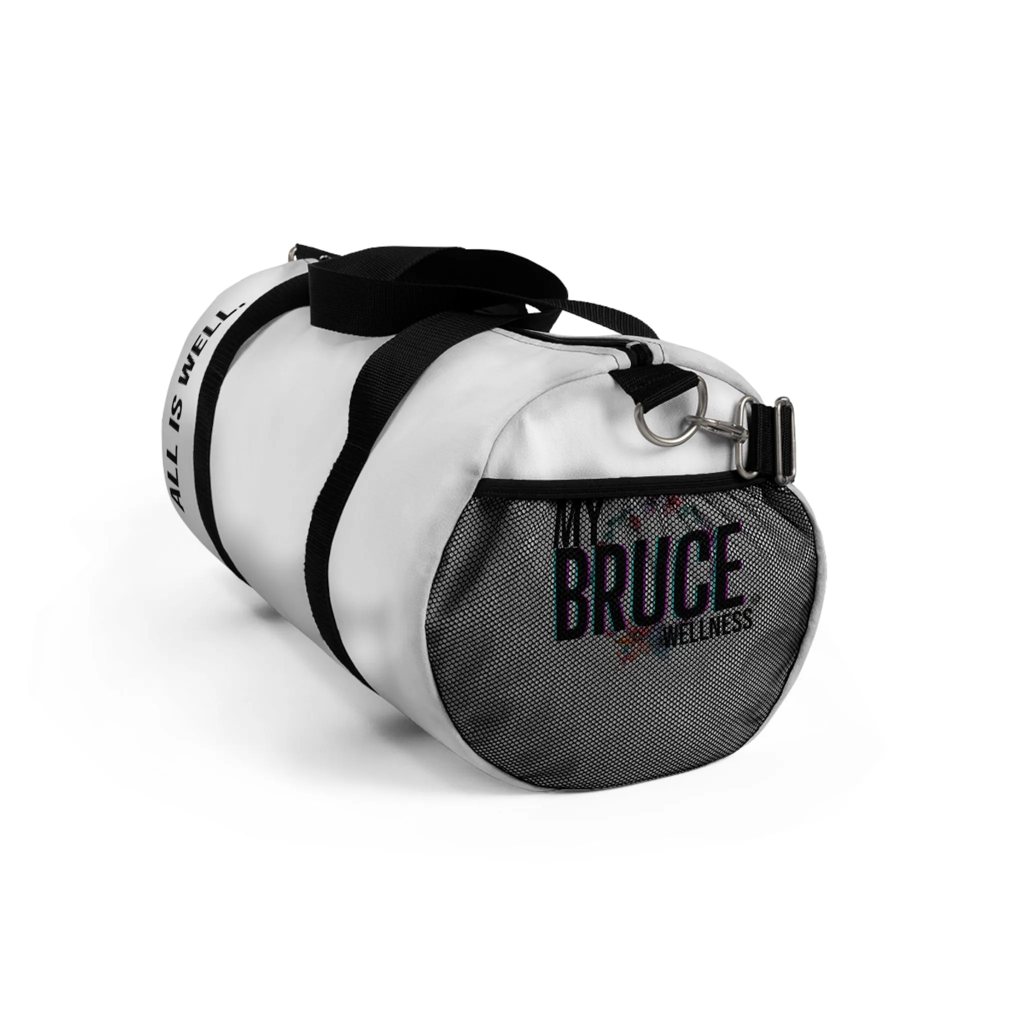 My BRUCE Wellness White Duffel Bag